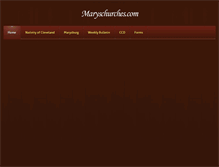 Tablet Screenshot of maryschurches.com